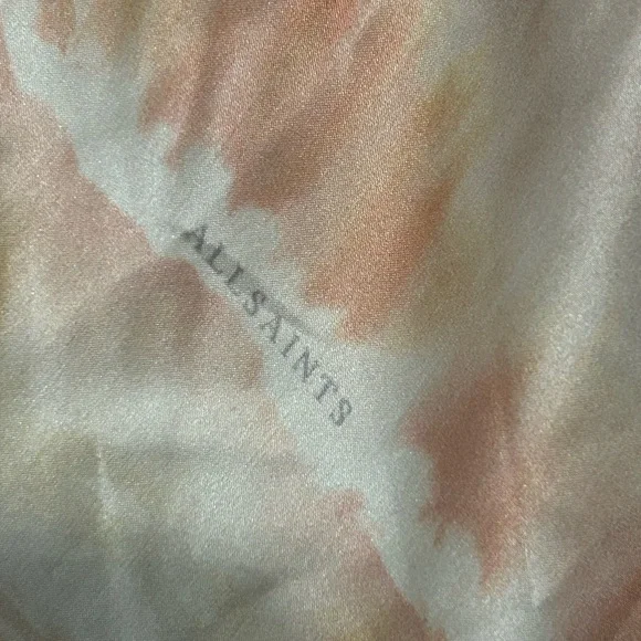 ALLSAINTS All Saints MELODY MAREA SILK BLEND Watercolor MIDI Dress New 8 - Picture 12 of 13